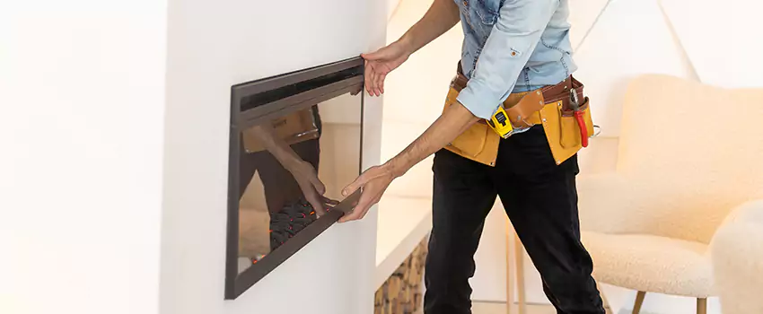 Metal Fireplace Installation in Potomac, Maryland