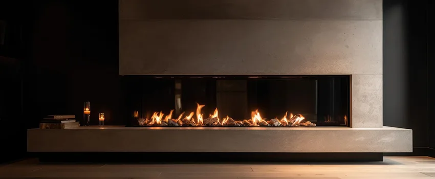 Gas Fireplace Ember Bed Design Services in Potomac, Maryland
