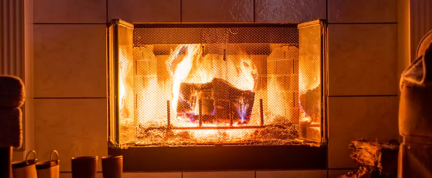 Mendota Hearth Landscape Fireplace Installation in Potomac, Maryland