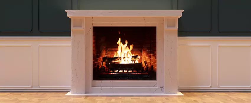 Open Flame Wood-Burning Fireplace Installation Services in Potomac, Maryland