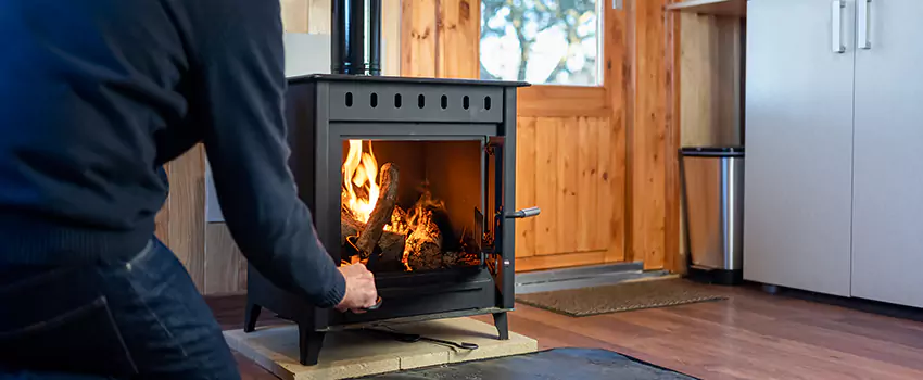 Open Hearth Wood Fireplace Installation in Potomac, MD