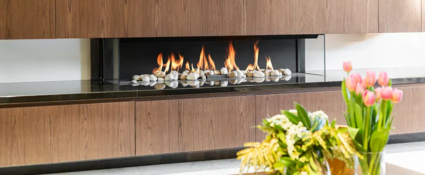 Double-height Fireplace Design Refurbishment in Potomac, Maryland