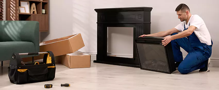 Old Rusted Metal Fireplace Repair And Replacement in Potomac, MD