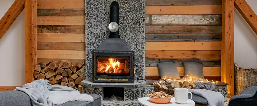 Thelin Hearth Products Direct Vent Gas Stove Fireplace Inspection in Potomac, Maryland